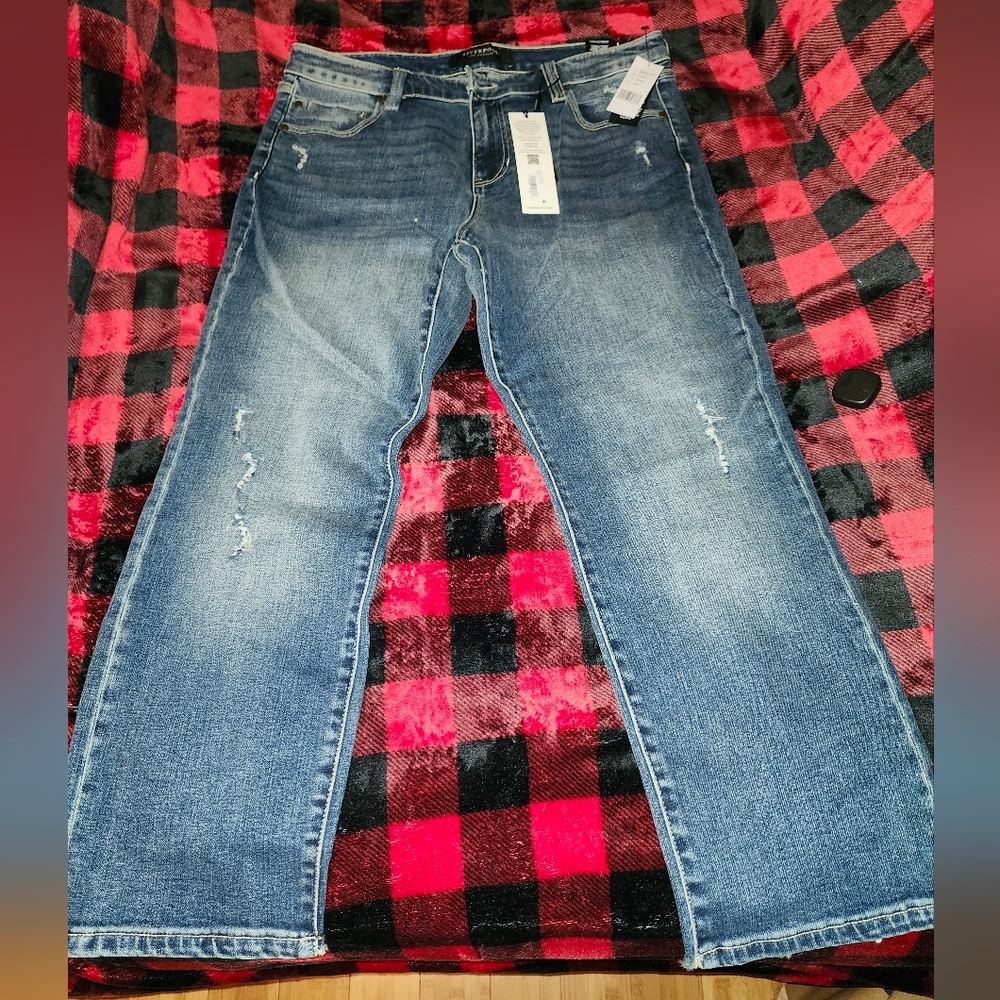 NWT LIVERPOOL Kennedy Crop Straight Jeans Size 10/30
